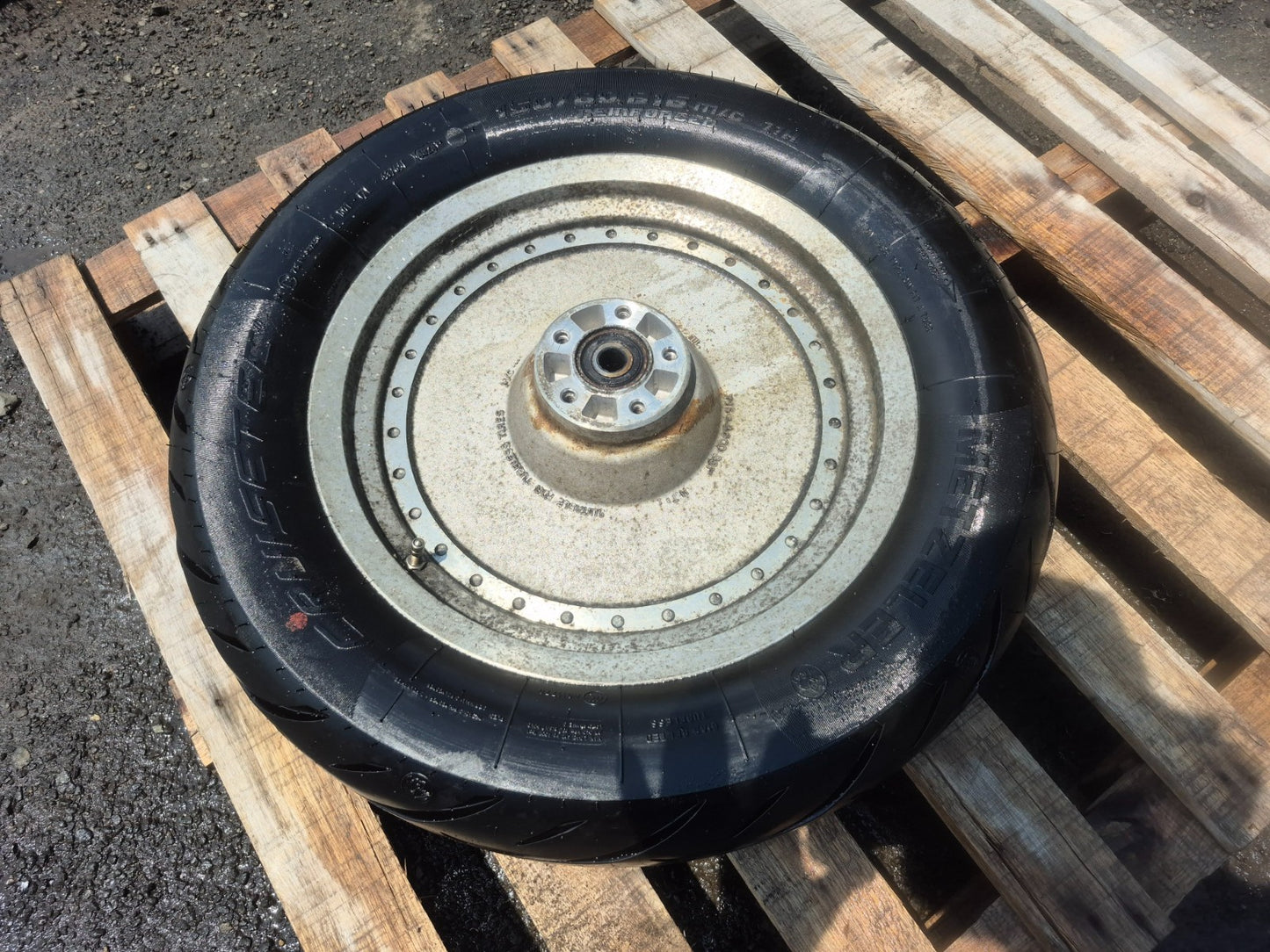 2004 Harley Softail Flstc Heritage Classic Rear Wheel Rim & Tire OEM