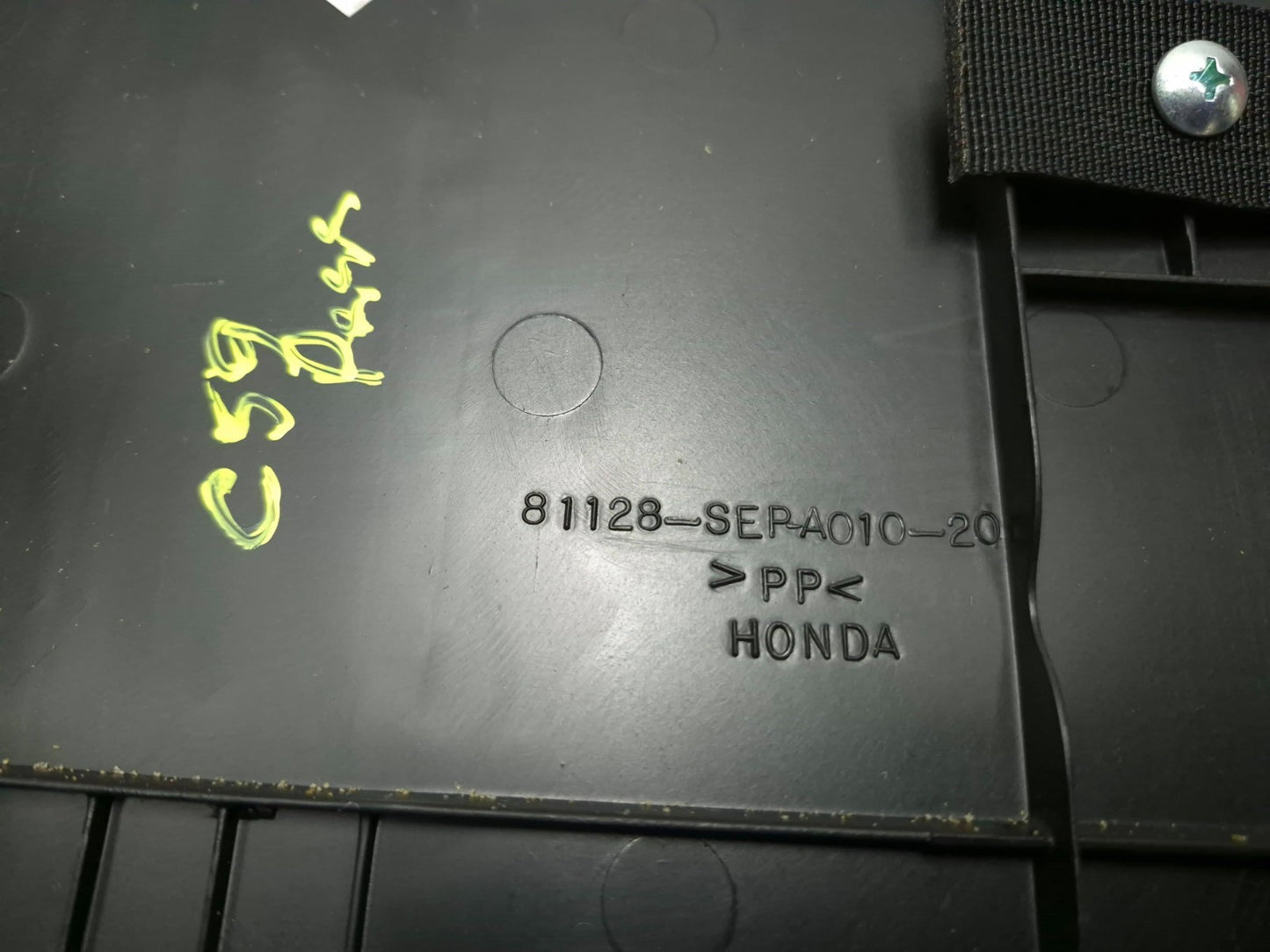 2008 Acura Tl Type-s Front Seat Back Cover Panel Right Passenger Side OEM