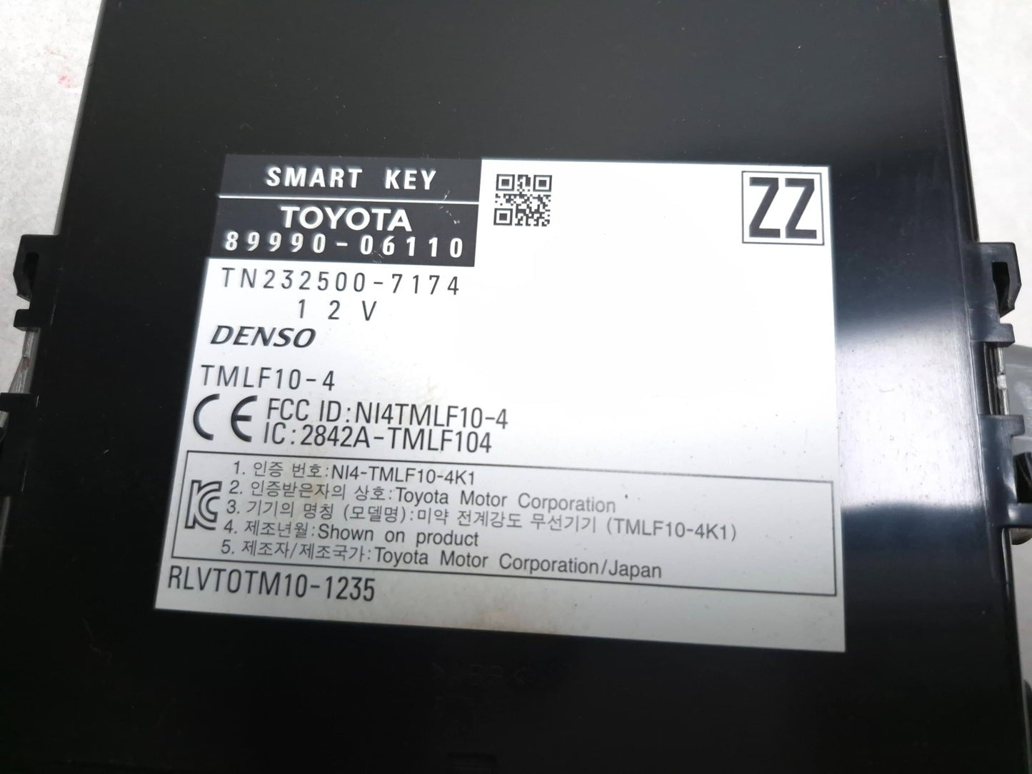 2012 Toyota Camry Theft-locking Control Module OEM