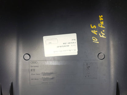 2008 - 2016 Audi A5 Coupe Front Seat Back Cover Trim Passenger Right OEM