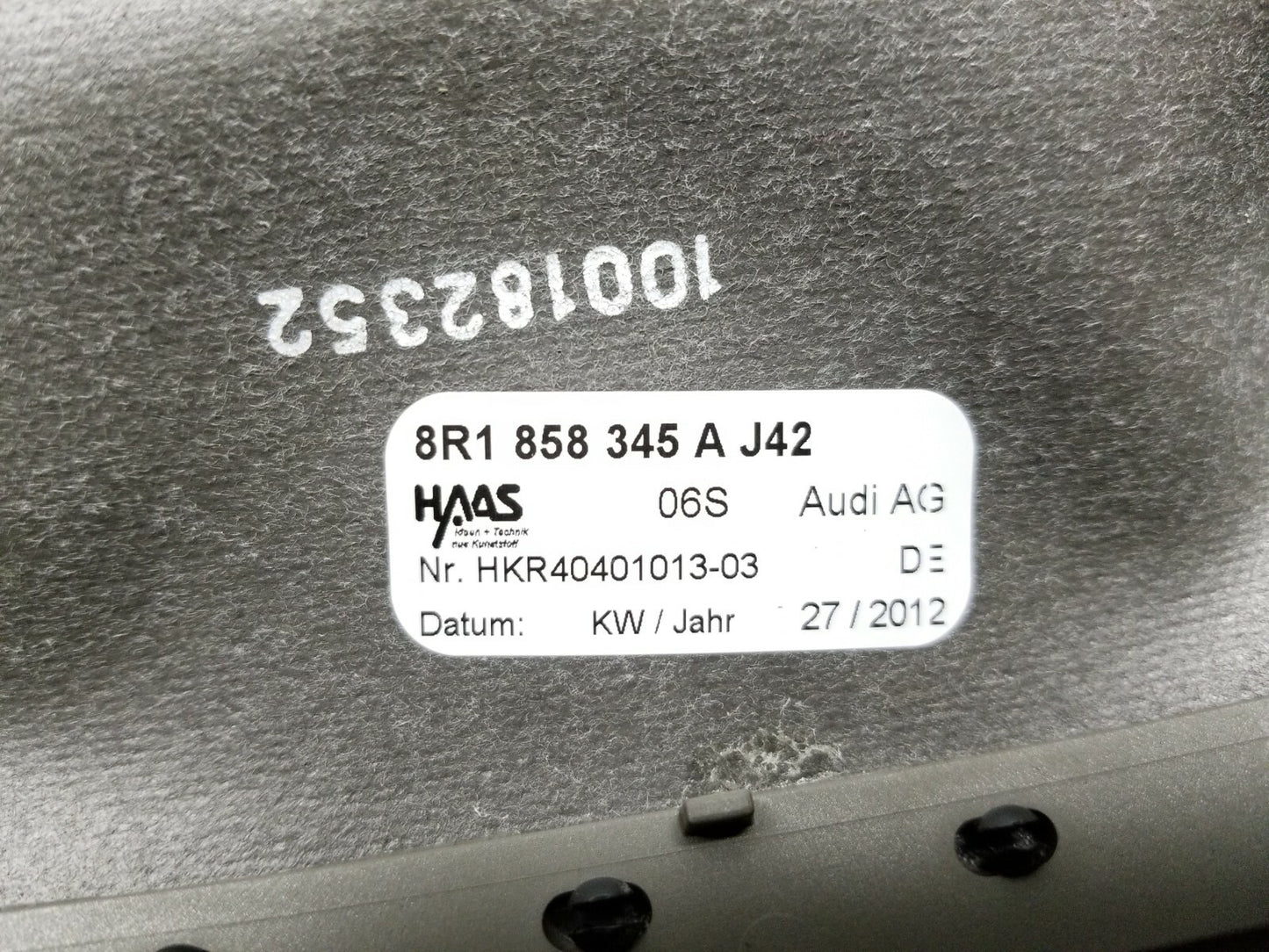 10 11 12 Audi Q5 Steering Column Shroud Trim Cover OEM 72k Miles