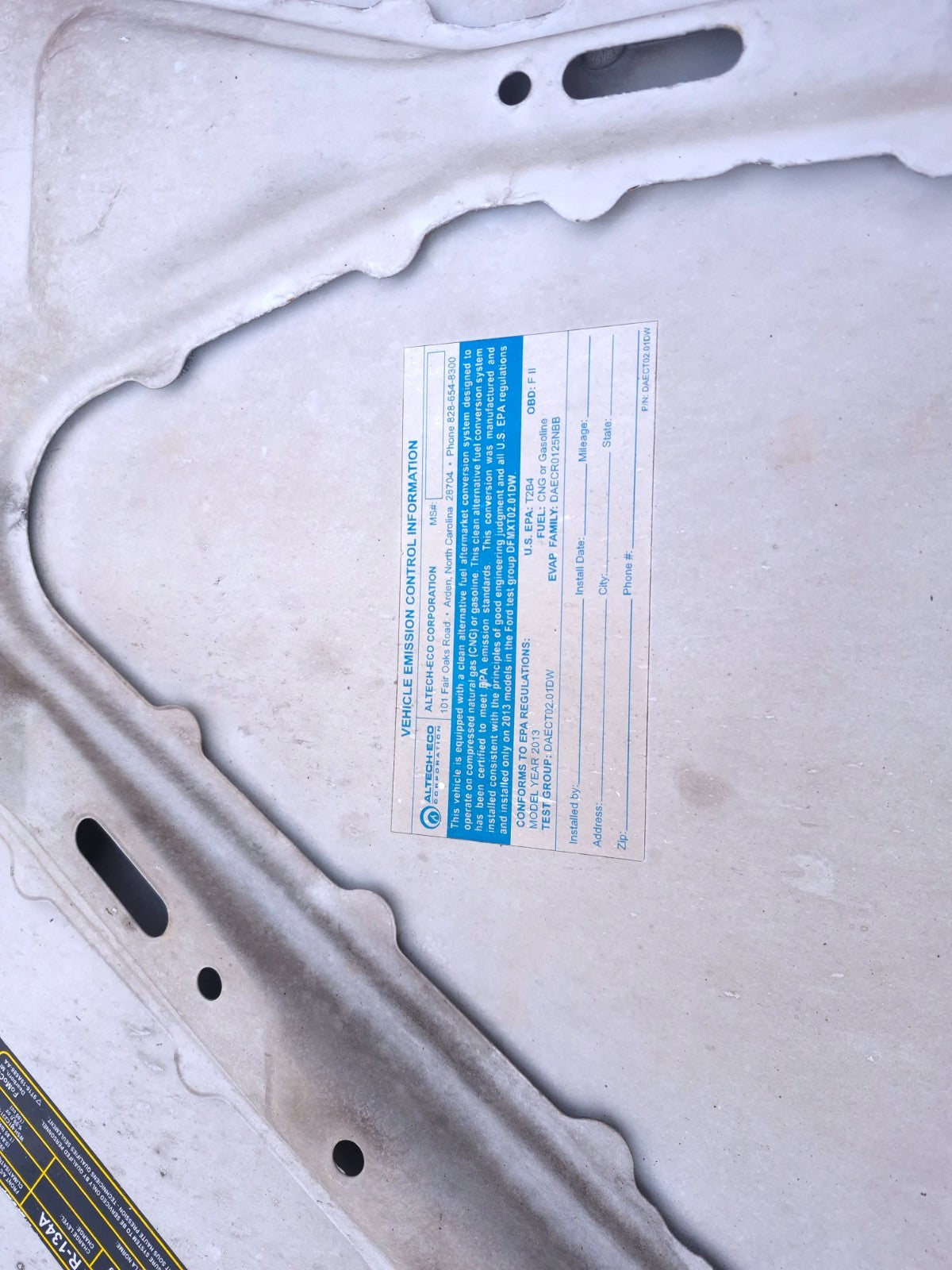 2013 Ford Transit Connect Hood OEM