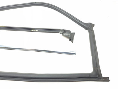 2020 Tesla Model 3 Front Door Seal & Belt Molding Passenger Side 3 Pcs OEM
