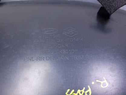 2020 Hyundai Venue Rear Passenger Door Panel OEM