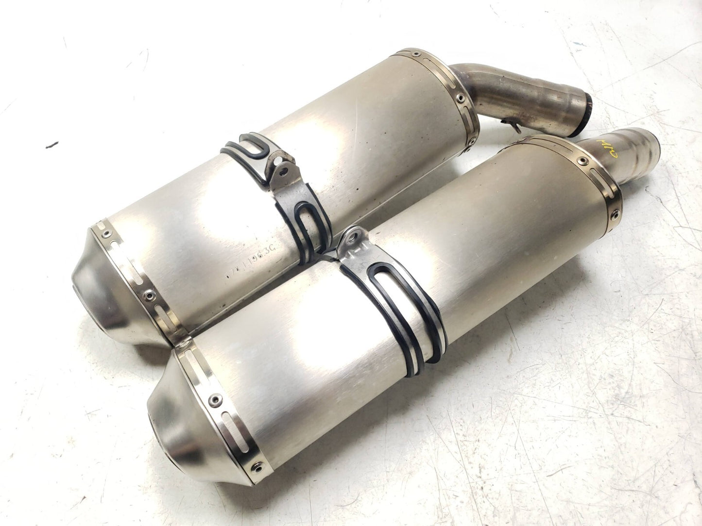 2008 - 2010 Ducati 848 Muffler Exhaust 2pcs OEM