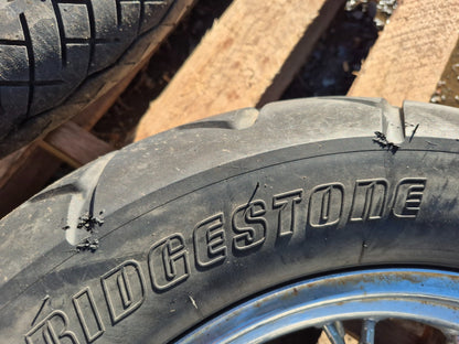 2009 Honda Shadow Vt750 Spirit Wheel Rim & Tire Front & Rear *straight* OEM