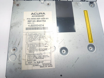 2008 Acura Tl Type-s Dvd Player 39540-sep-a520 OEM