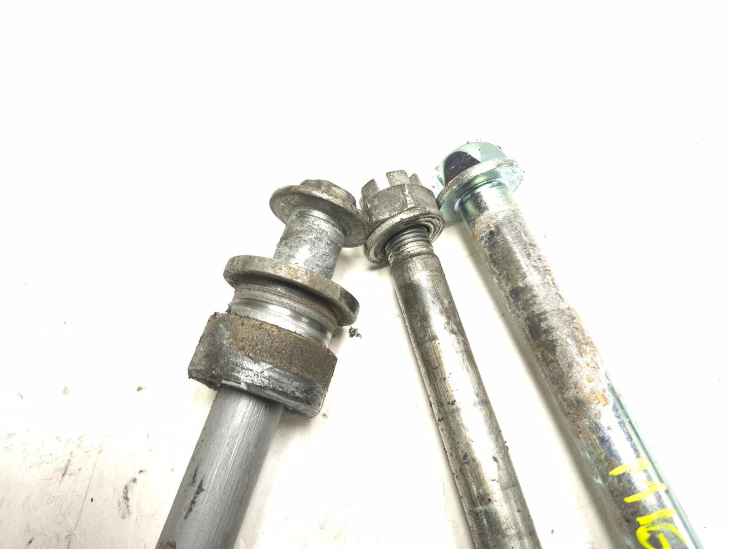 2007 Kawasaki Ninja 250 Ex250 F Wheel Axle & Swingarm Bolt 3 Pcs  OEM