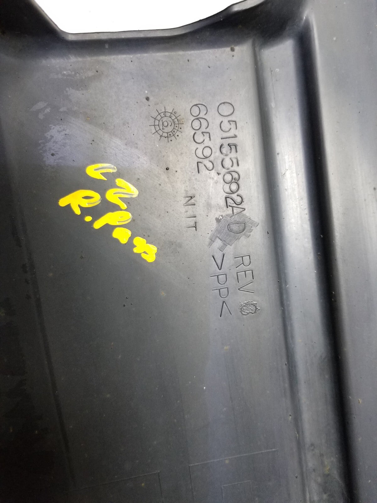2013 Chrysler 200 Rear Under Body Cover Shield Center Left & Right OEM