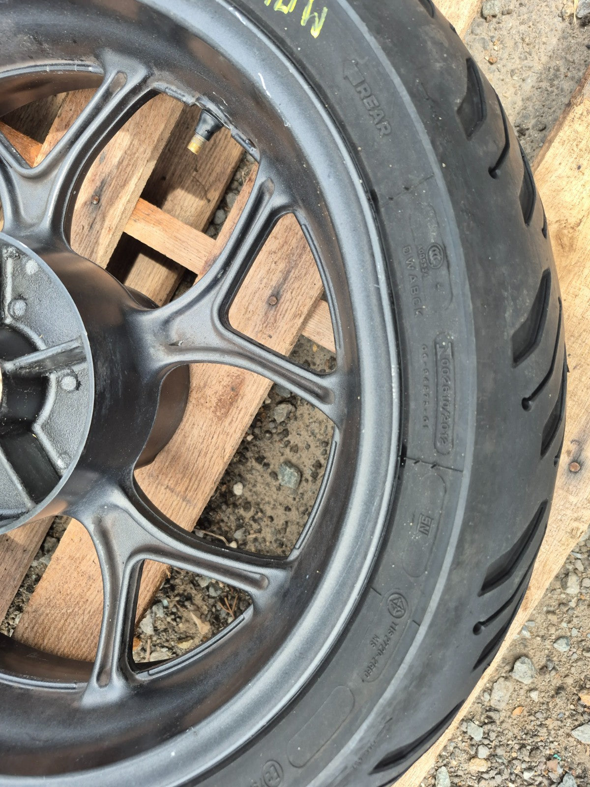 2012 Honda Nc700x Wheel Rim & Tire Front & Rear *straight* OEM