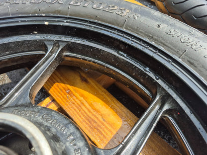 2006 Kawasaki Ninja 250 Ex250 Wheel Rim W/tire Front & Rear Pair OEM