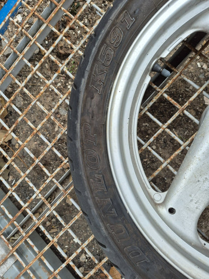 1993 Suzuki Gsx600fp Katana Front & Rear Wheel W/ Tire Pair R 17 OEM