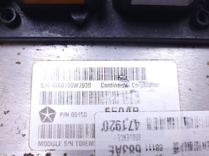 2012 Jeep Grand Cherokee 3.6l Pcm Ecm Engine Computer Module OEM