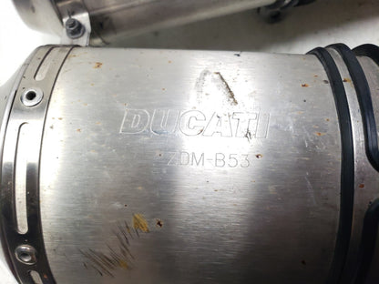 2008 - 2010 Ducati 848 Muffler Exhaust 2pcs OEM