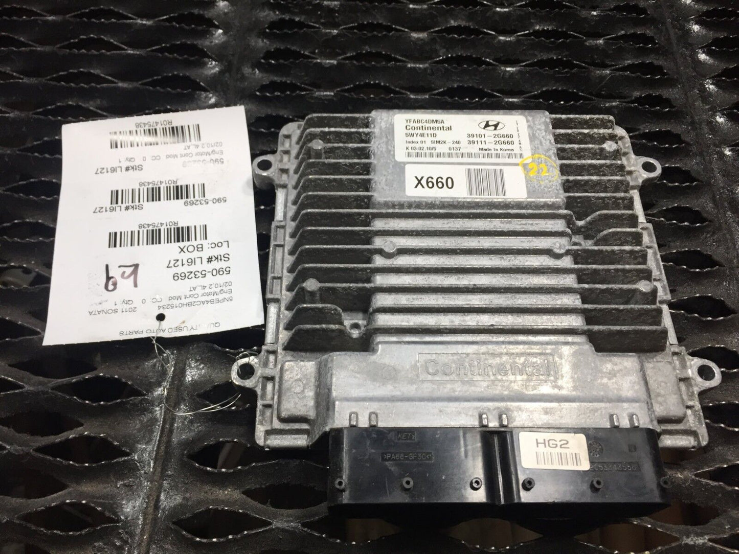 11 Hyundai Sonata Computer Brain Engine Control Ecu Ecm Module Unit OEM N22 82k