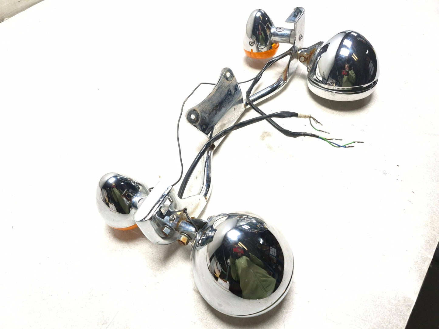 2003 Kawasaki Vulcan Vn1600 Headlight & Front Turn Signal Pair Assy OEM