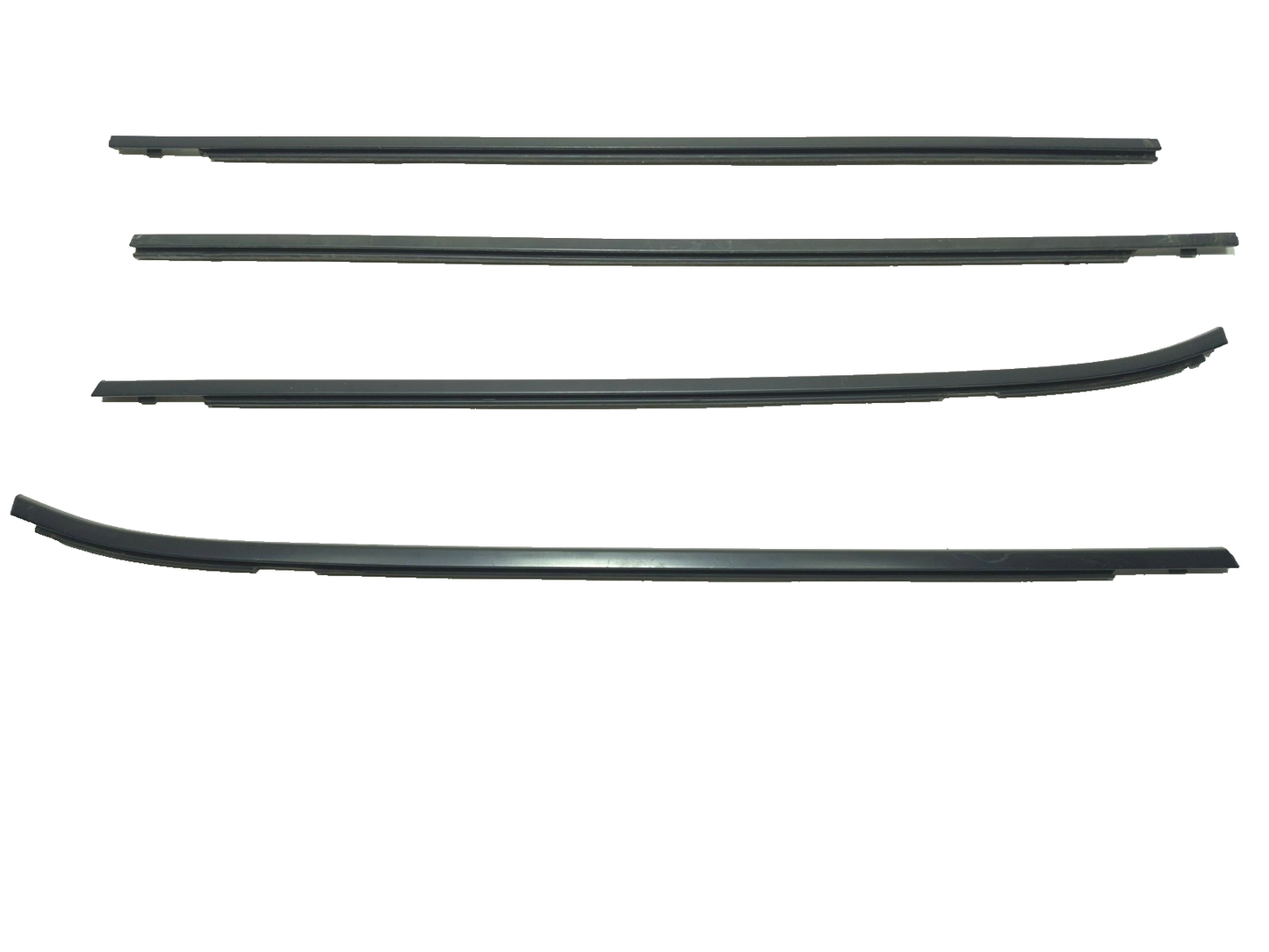 2012 Nissan Leaf Door Window Belt Molding Front & Rear 4pcs OEM