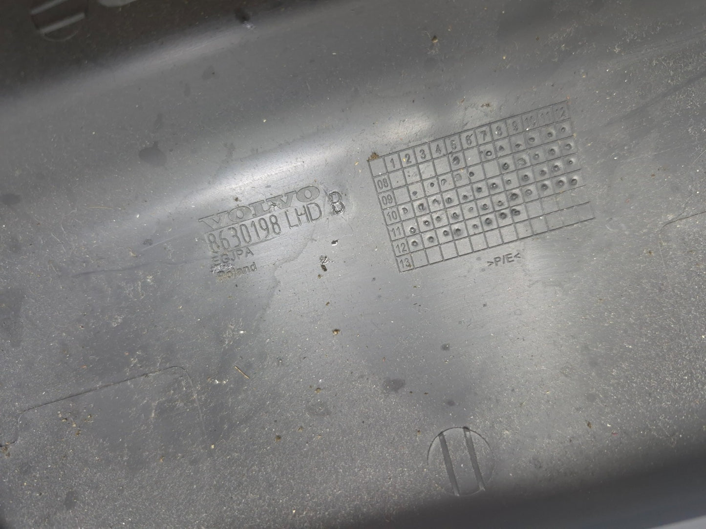 2013 Volvo S60 Passenger Side Dashboard Lower Cover Panel OEM