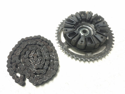 2009 Yamaha Fz6r Rear Wheel Hub & Sprocket W/ Drive Chain OEM