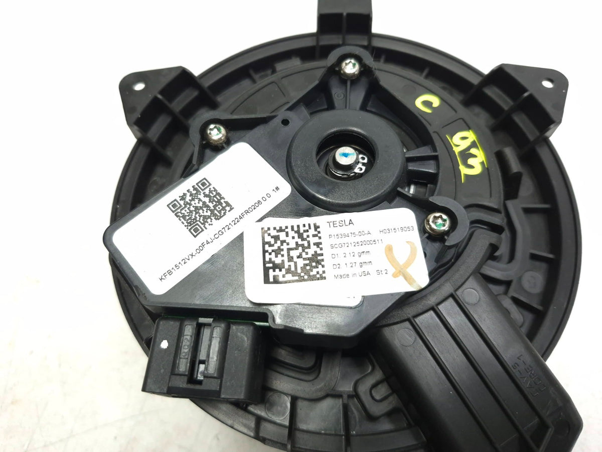 2021 Tesla Model 3 Y S X AC Heater Blower Motor 1539475-00-a OEM