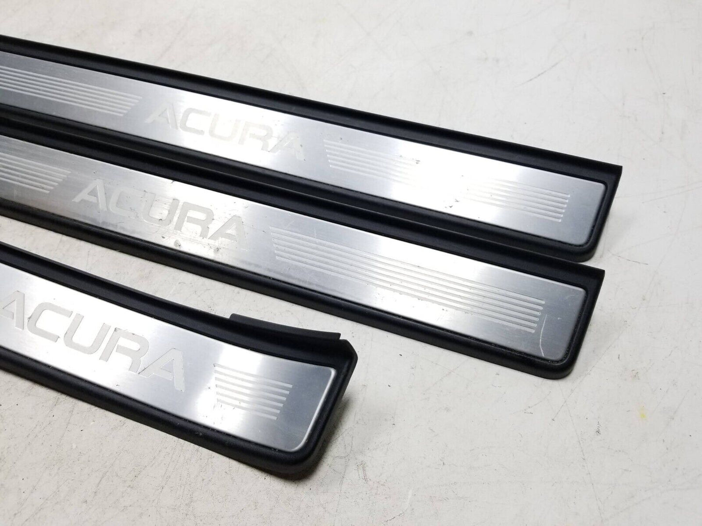 2004 - 2008 Acura Tl Door Sill Scuff Plate Trim 3pcs OEM