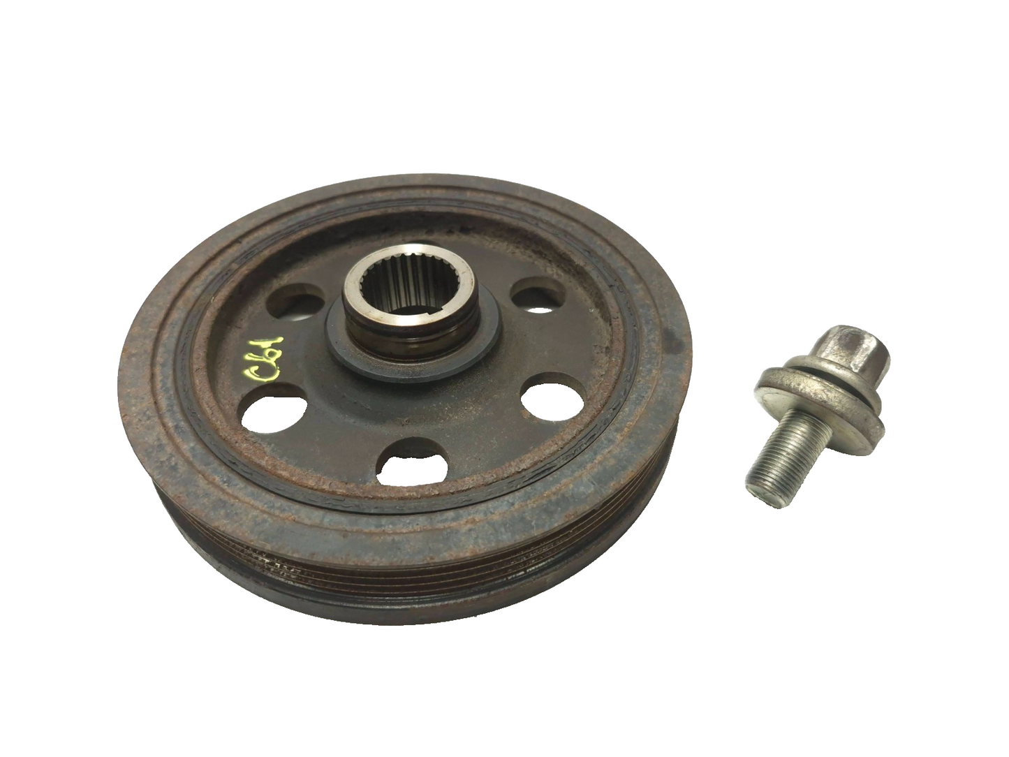 2007 Honda Fit Crankshaft Pulley Harmonic Balancer OEM