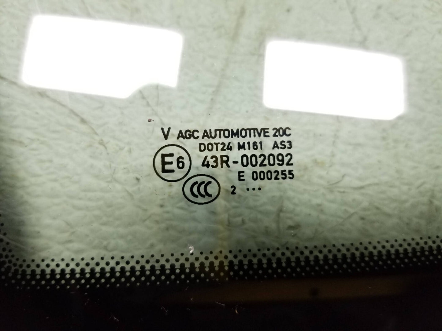 2013 Porsche Cayenne Quarter Vent Glass Rear Driver Side Left  OEM