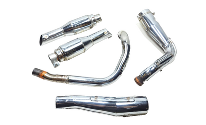 1986 Kawasaki Vulcan 750 Vn750 Exhaust System Muffler 5 Pcs OEM