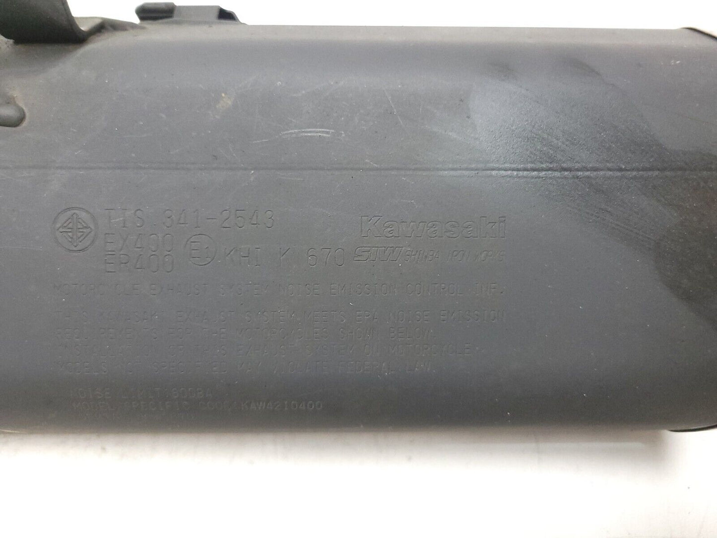 19 - 23 Kawasaki Z400 Er400 Rear Exhaust Muffler OEM