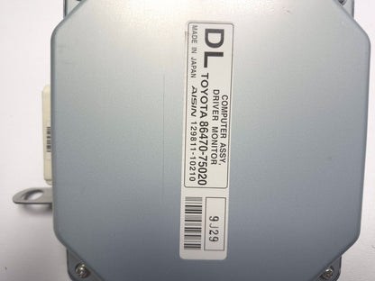 2010 Lexus Hs250h Driver Monitor Control Module OEM