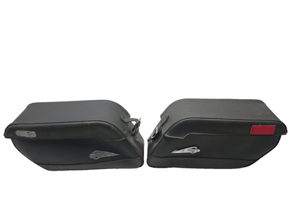 1999 Suzuki Intruder 1500 Rear Right & Left Luggage Saddle Bag Pair OEM