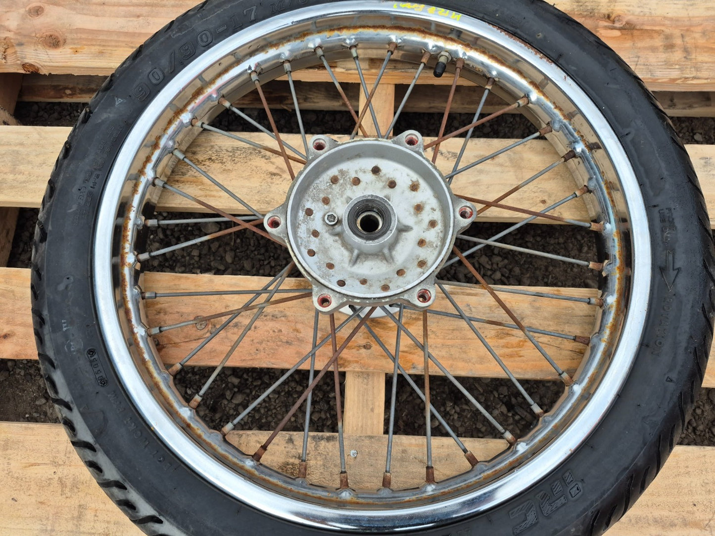2005 Kawasaki Bn125 Eliminator Wheel Rim W/ Tire Rear & Front Pair R15 R17 OEM