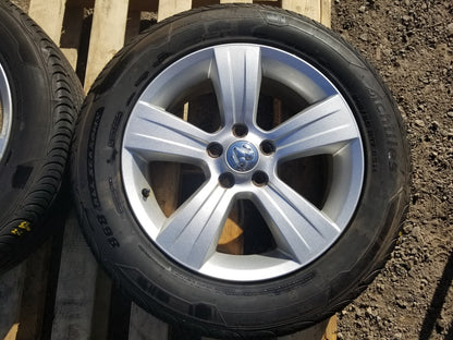 2010 Dodge Caliber Wheel Rim W/ Tire 215/60r17 9.5/32 Pair OEM
