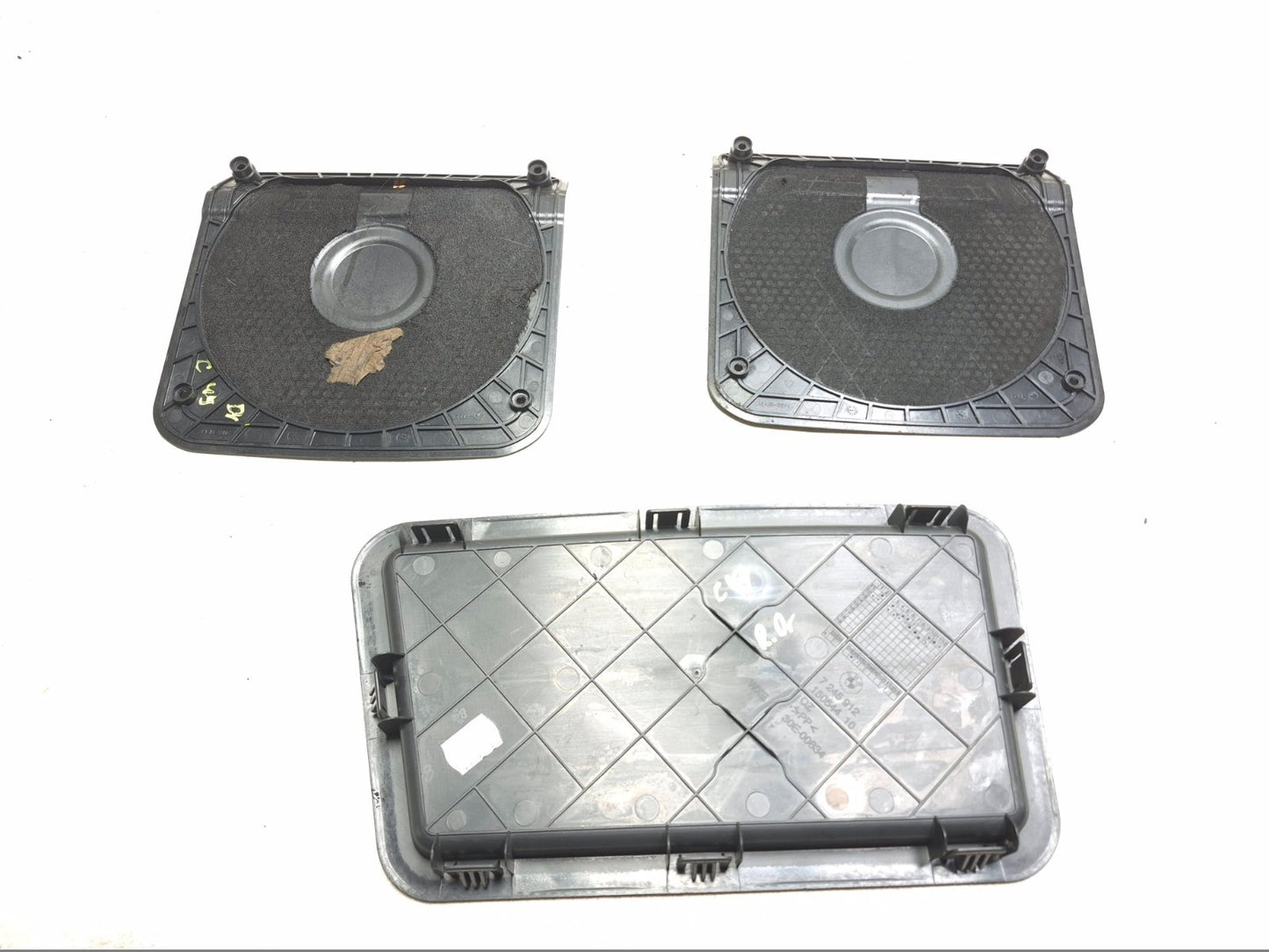2013 BMW 328i F30 Subwoofer Cover & Left Trunk Storage Tray 3 Pcs OEM