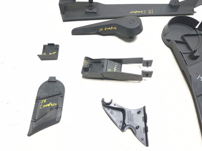 2015 Jeep Compass Front Left Driver Side Seat Trim Panel 9 Pcs OEM