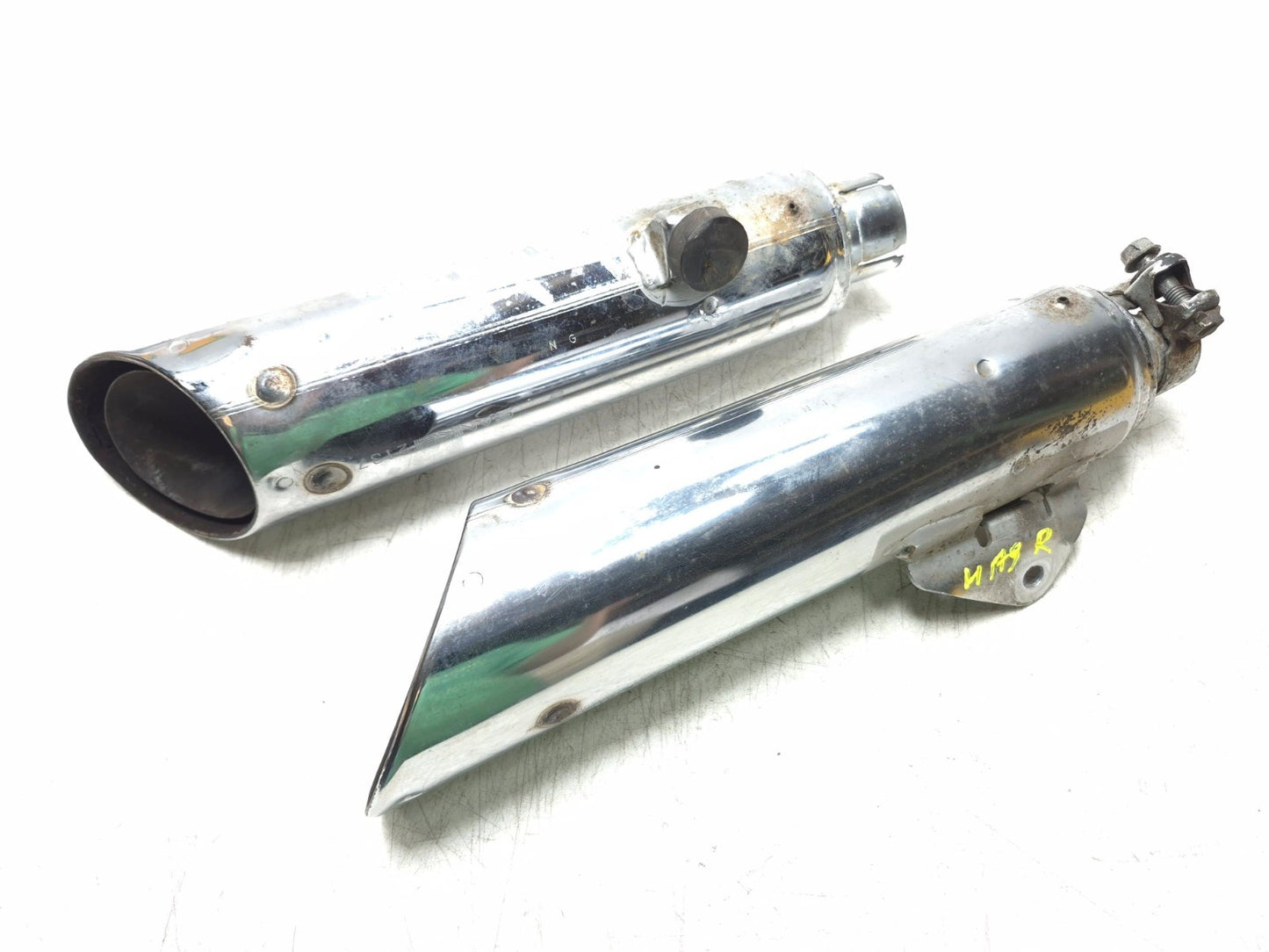 1985 Honda Shadow Vt500c Exhaust Muffler Left & Right Pair OEM