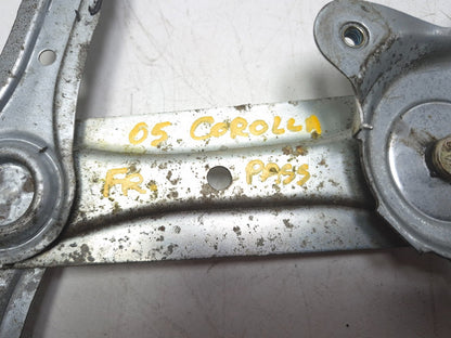 2005 Toyota Corolla Ce Front Door Window Motor Passenger Side W/ Regulator OEM