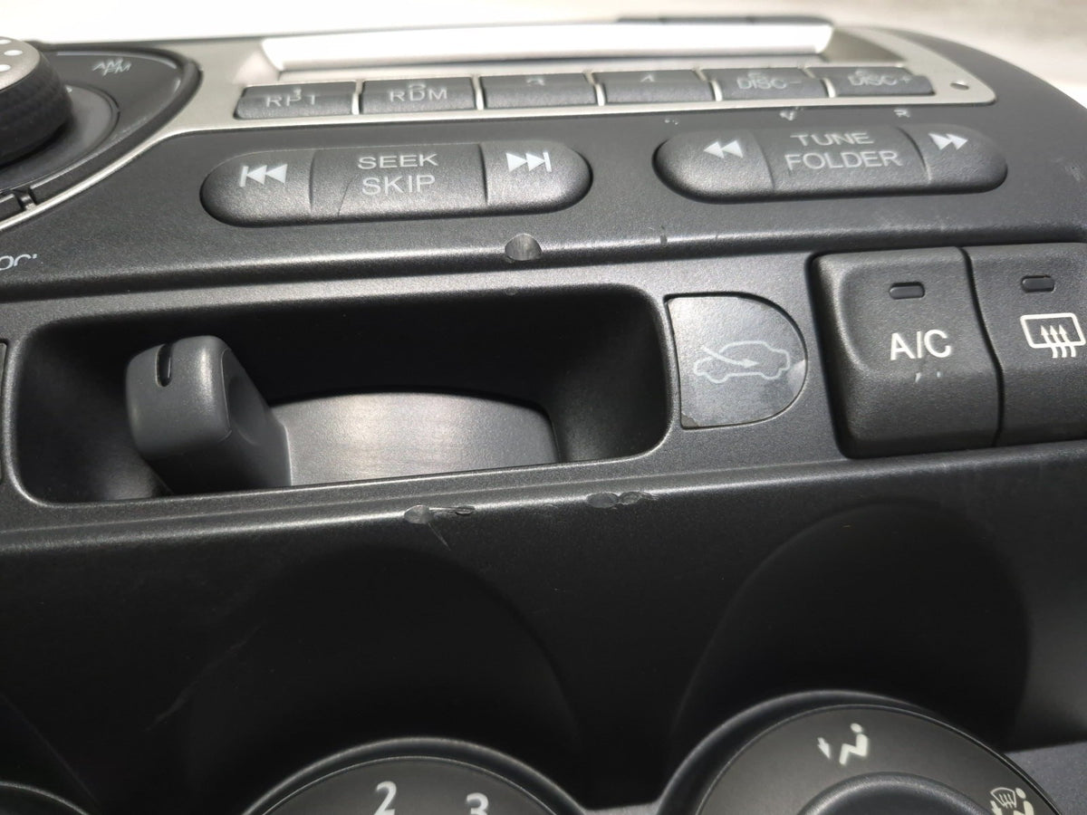 2007 Honda Fit Radio Cd Player W/ Climate Control Panel Assy 39101-sln-c010 OEM