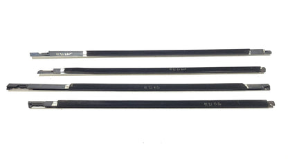 2010 - 2019 Jaguar XJ Door Glass Belt Seal Molding Set 4 OEM