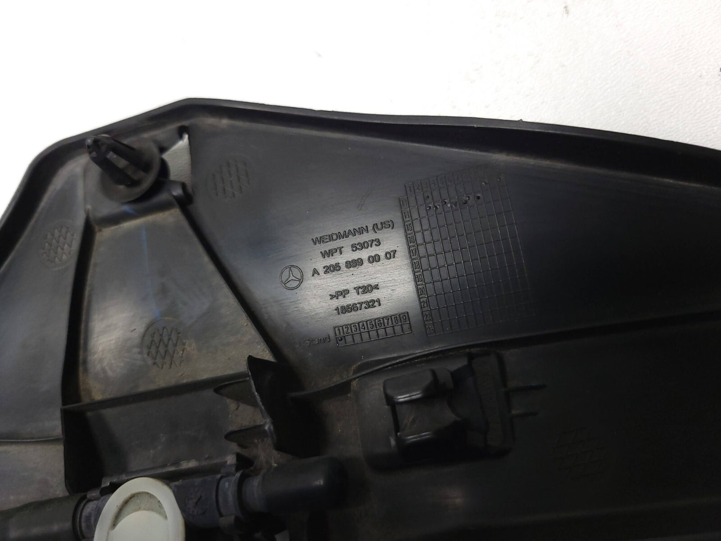 2015-2020 Mercedes C300 W205 Windshield Wiper Nozzle Cowl Panel Molding OEM