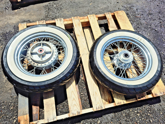 2004 Kawasaki Vulcan 800 Vn800 Wheel Rim W/ Tire Front & Rear Em