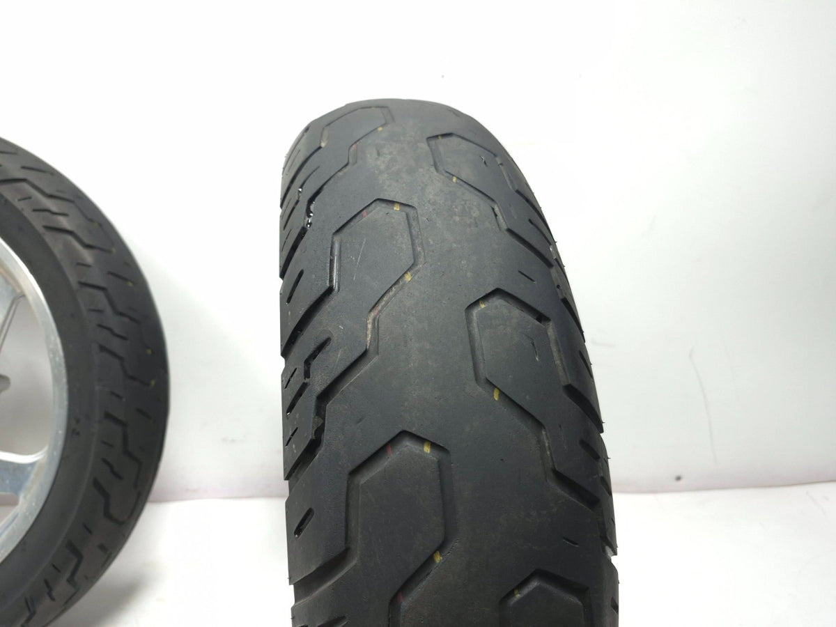 2001 Honda Magna Vf750 Wheel Rim W/ Tire Front 17x3.0 & Rear 15x3.5 OEM
