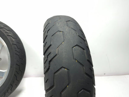 2001 Honda Magna Vf750 Wheel Rim W/ Tire Front 17x3.0 & Rear 15x3.5 OEM