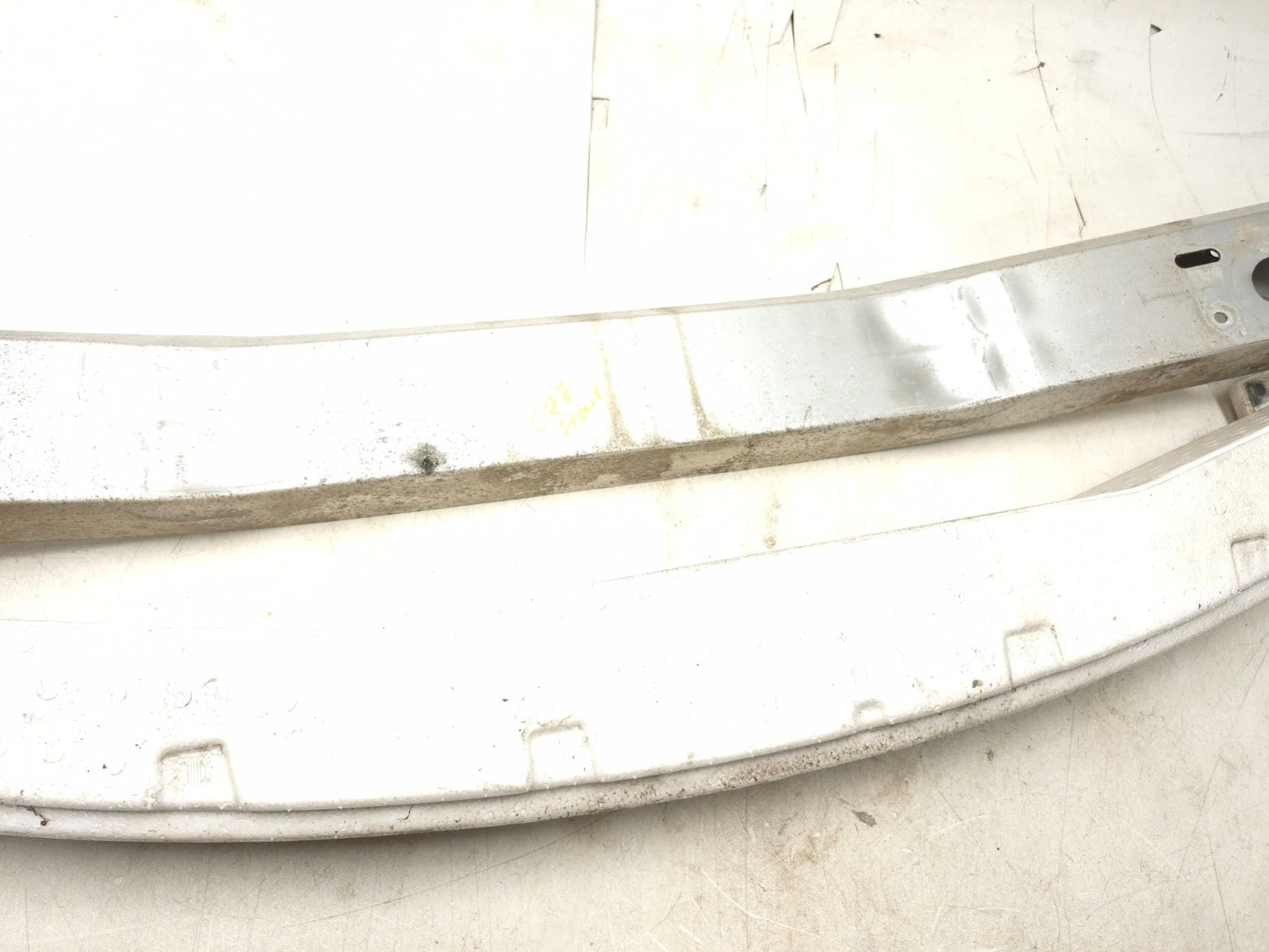 2012 Nissan Leaf Front Bumper Impact Bar W/ Foam Impact Absorber Pair OEM