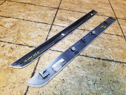 2011 Volvo S40 Rear Door Side Molding Left Driver Side Lower & Upper Pair OEM