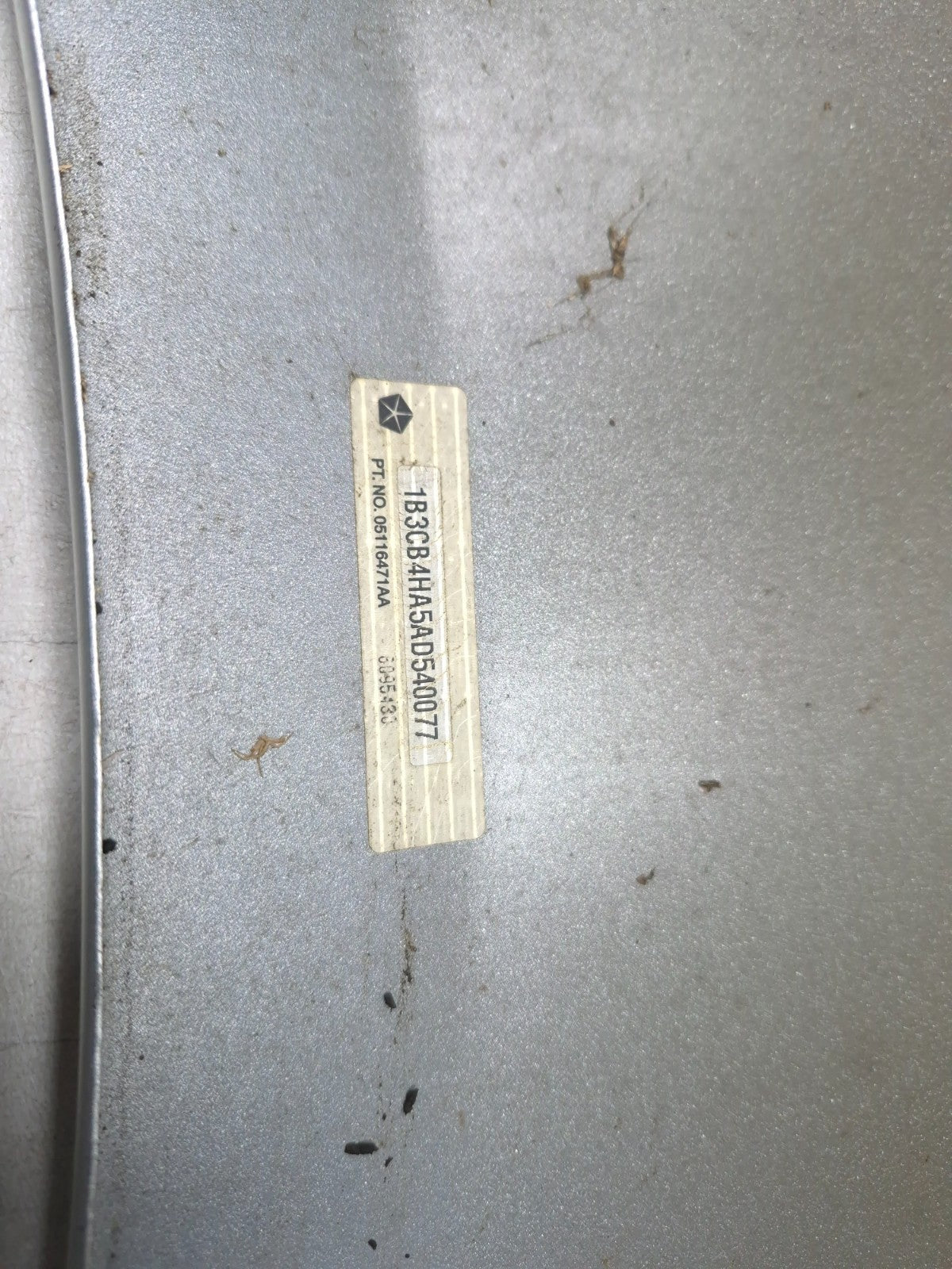 2010 Dodge Caliber Front Fender Passenger Side Right OEM