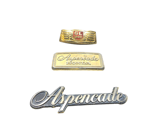 1984 - 1987 Honda Gl1200 Goldwing Emblem Logo 3pcs OEM