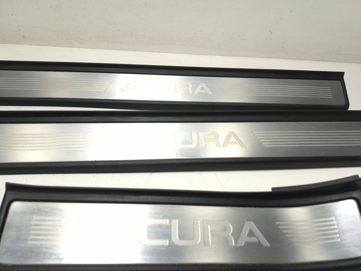 2008 Acura Tl Type-s Door Sill Trim Scuff Plate Rear & Front 4 Pcs OEM