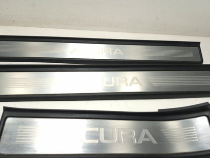 2008 Acura Tl Type-s Door Sill Trim Scuff Plate Rear & Front 4 Pcs OEM