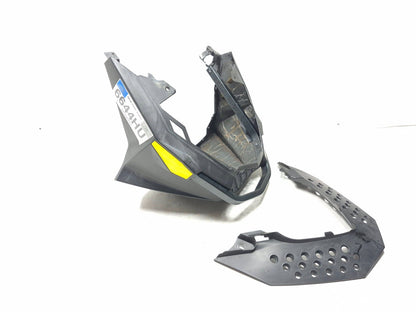 2010 Ski-doo Mxz 800r Front Bottom Pan W/ Pan Cap Pair OEM